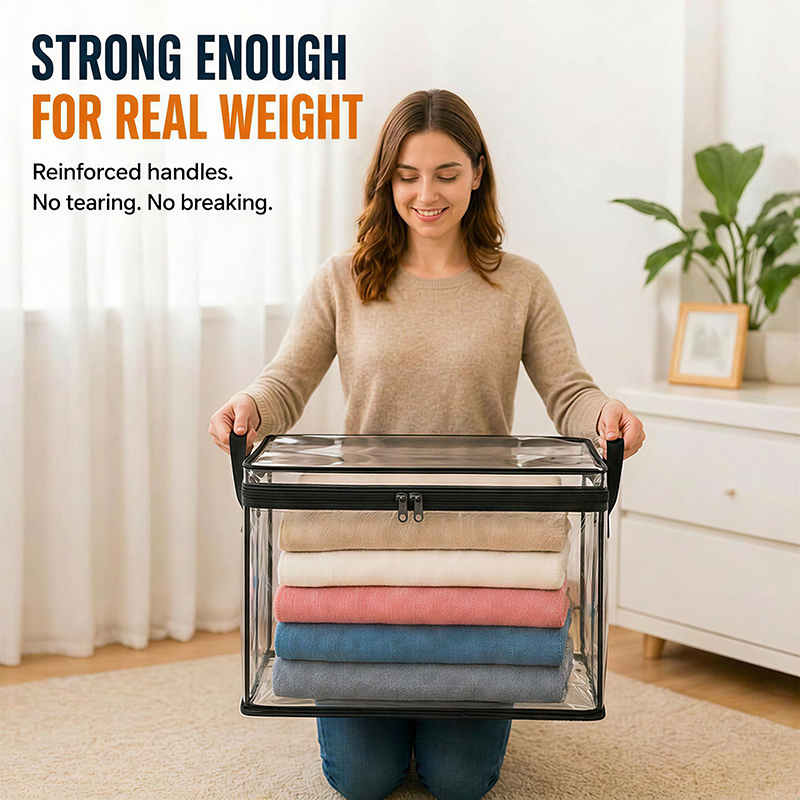 🔥Limited TimePromotion 49% OFF 📦Large Heavy-Duty Thick Plastic Clear Storage Bag for Clothes, Moving & Storage