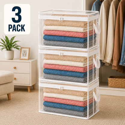 🔥Limited TimePromotion 49% OFF 📦Large Heavy-Duty Thick Plastic Clear Storage Bag for Clothes, Moving & Storage