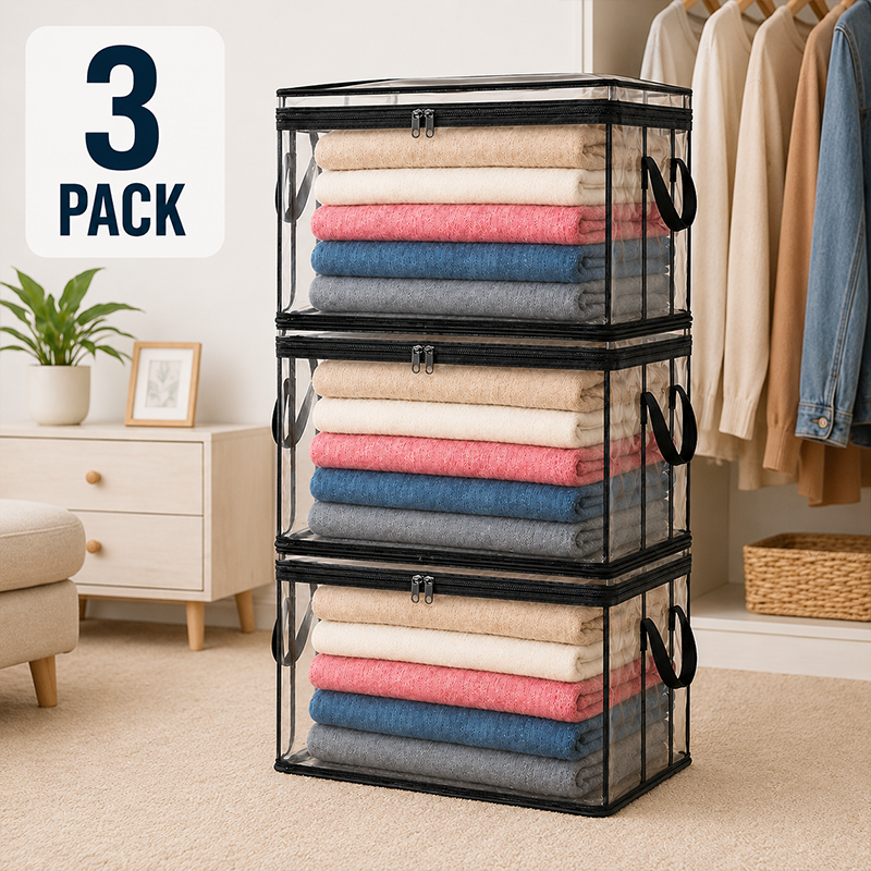 🔥Limited TimePromotion 49% OFF 📦Large Heavy-Duty Thick Plastic Clear Storage Bag for Clothes, Moving & Storage