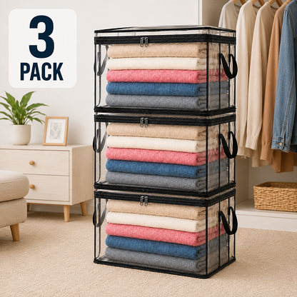 🔥Limited TimePromotion 49% OFF 📦Large Heavy-Duty Thick Plastic Clear Storage Bag for Clothes, Moving & Storage